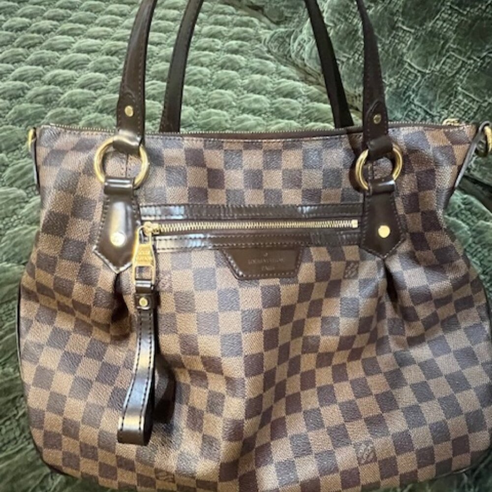 Louis Vuitton Damier Ebene Evora MM Bag